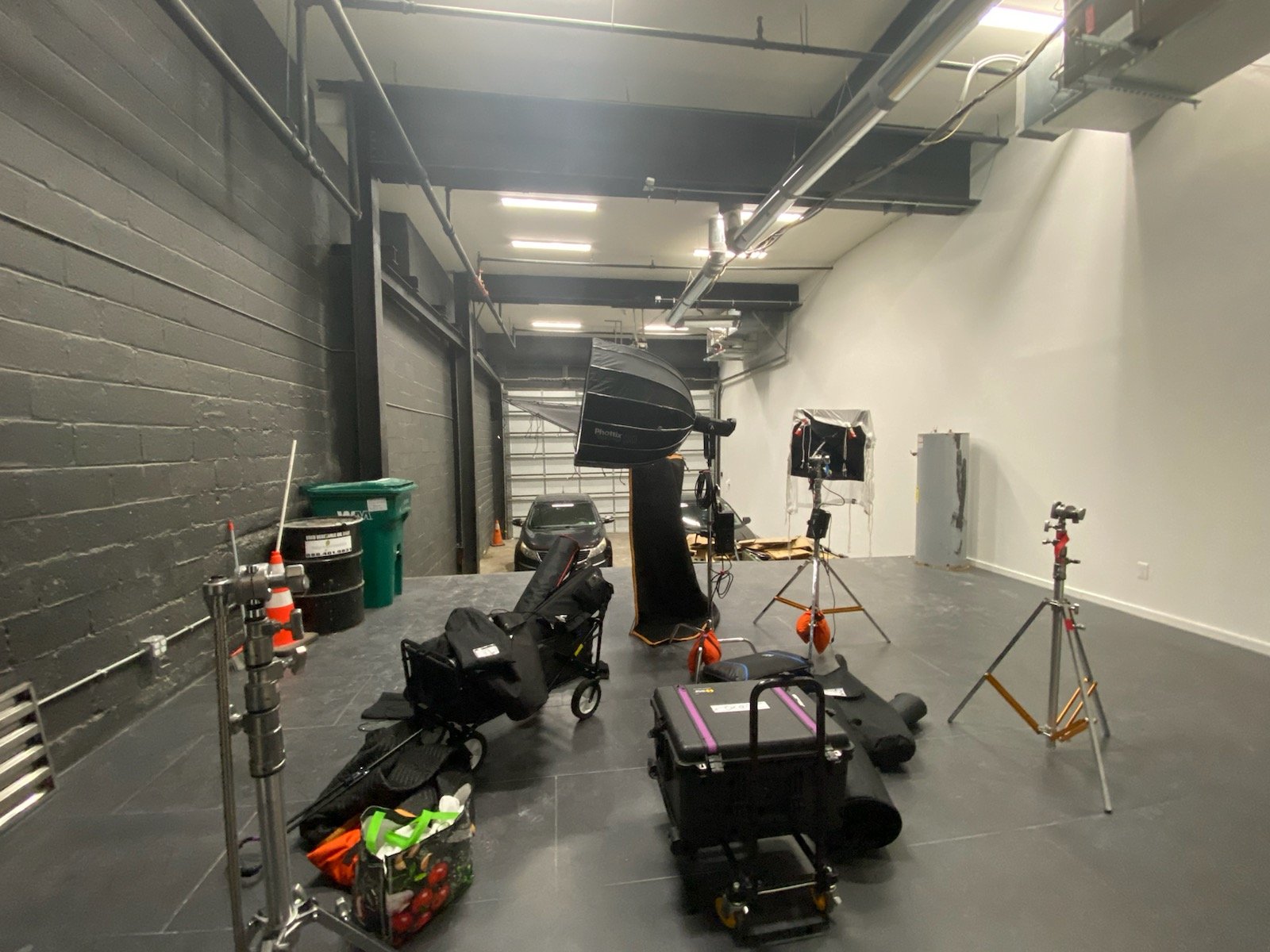 Film production shooting inside Billy Penn Studios, a Philadelphia industrial loft filming location