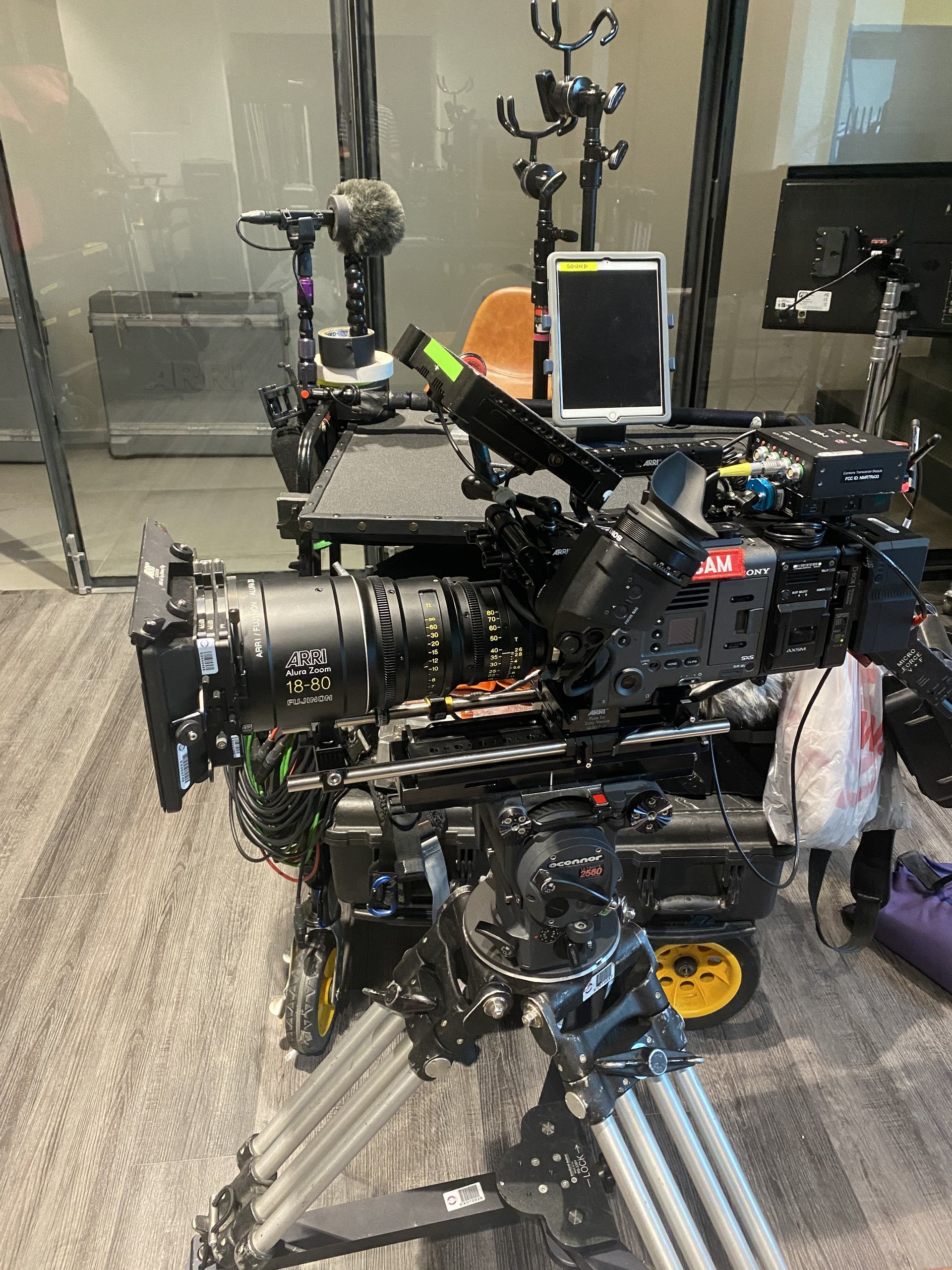 High end camera gear on a shoot at Billy Penn Studios, Philadelphia