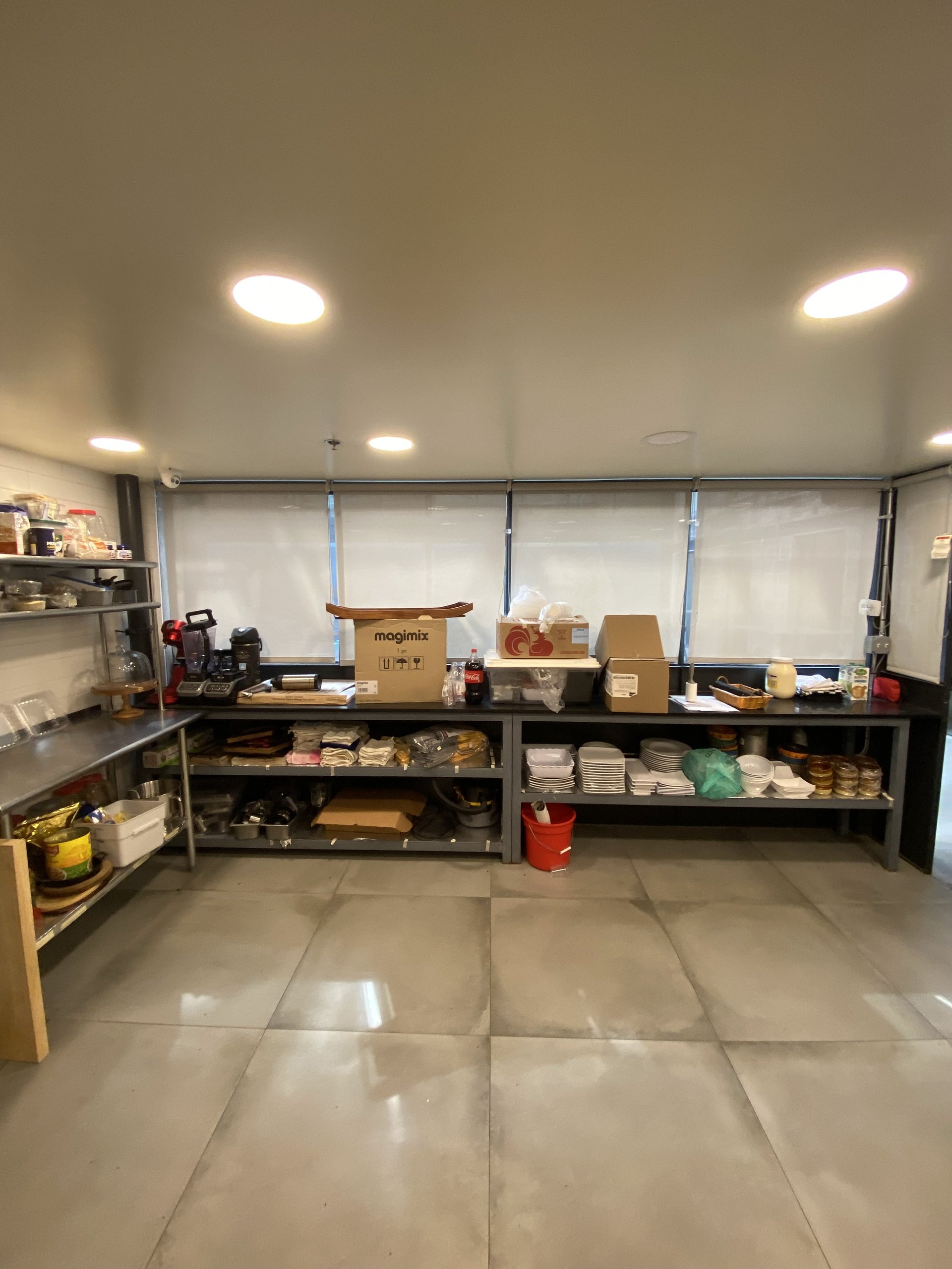 The prep kitchen at Billy Penn Studios, available for filming in Philadelphia