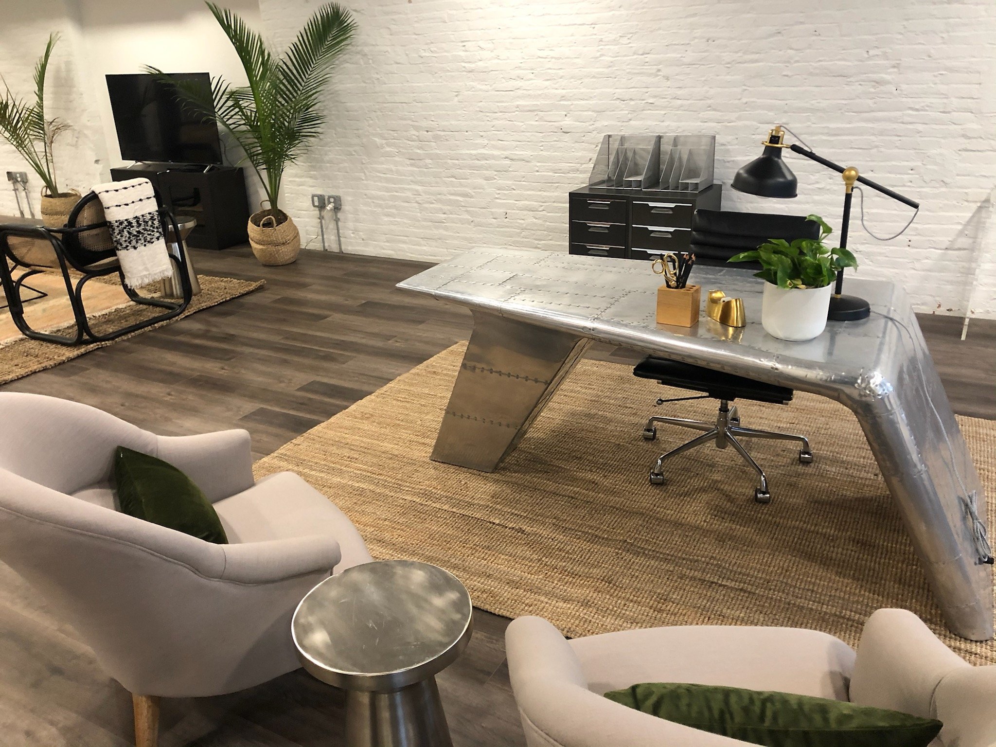 Nancy Glass HGTV Tough Love with Hilary Farr filmed at Billy Penn Studios — studio private filming Philadelphia Kensington factory loft TV show filming