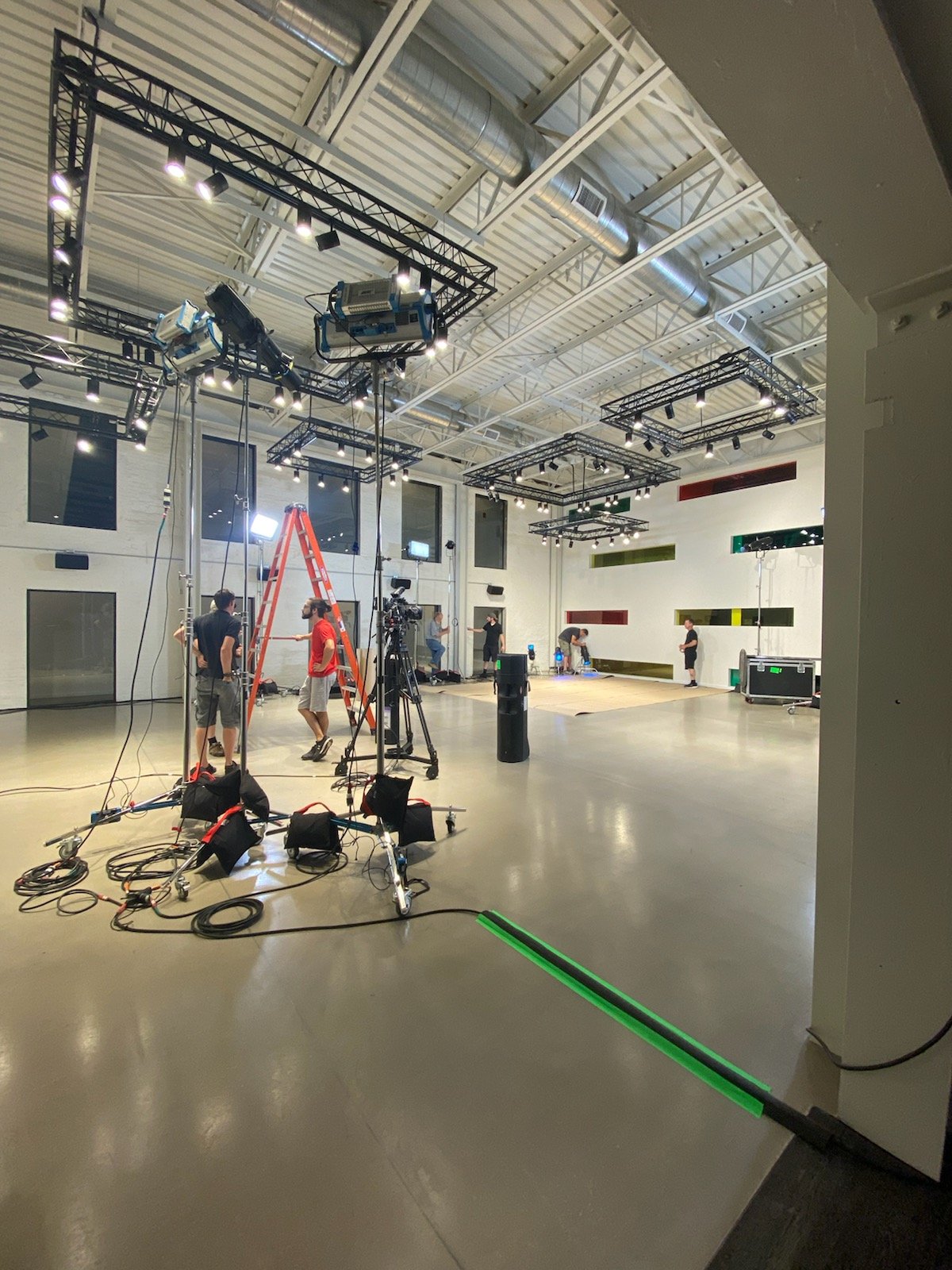 Alloy on 5th St inside Billy Penn Studios Filming