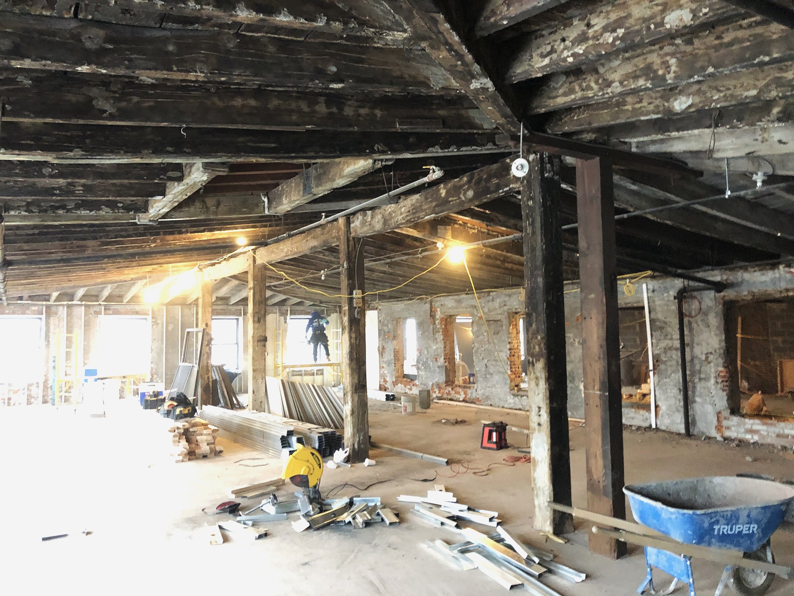 Unit 502 in Building No. 1 at Billy Penn Studios, before construction began in 2018