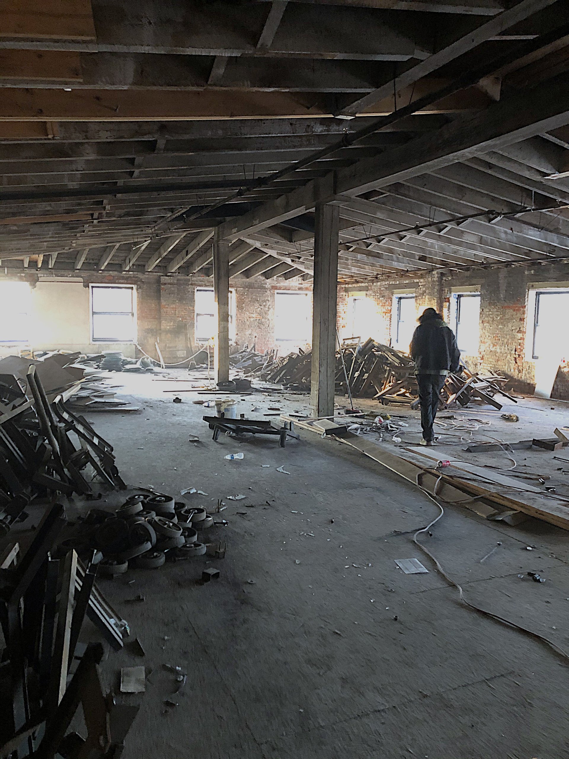 Unit 504 in Building No. 2 at Billy Penn Studios, before construction