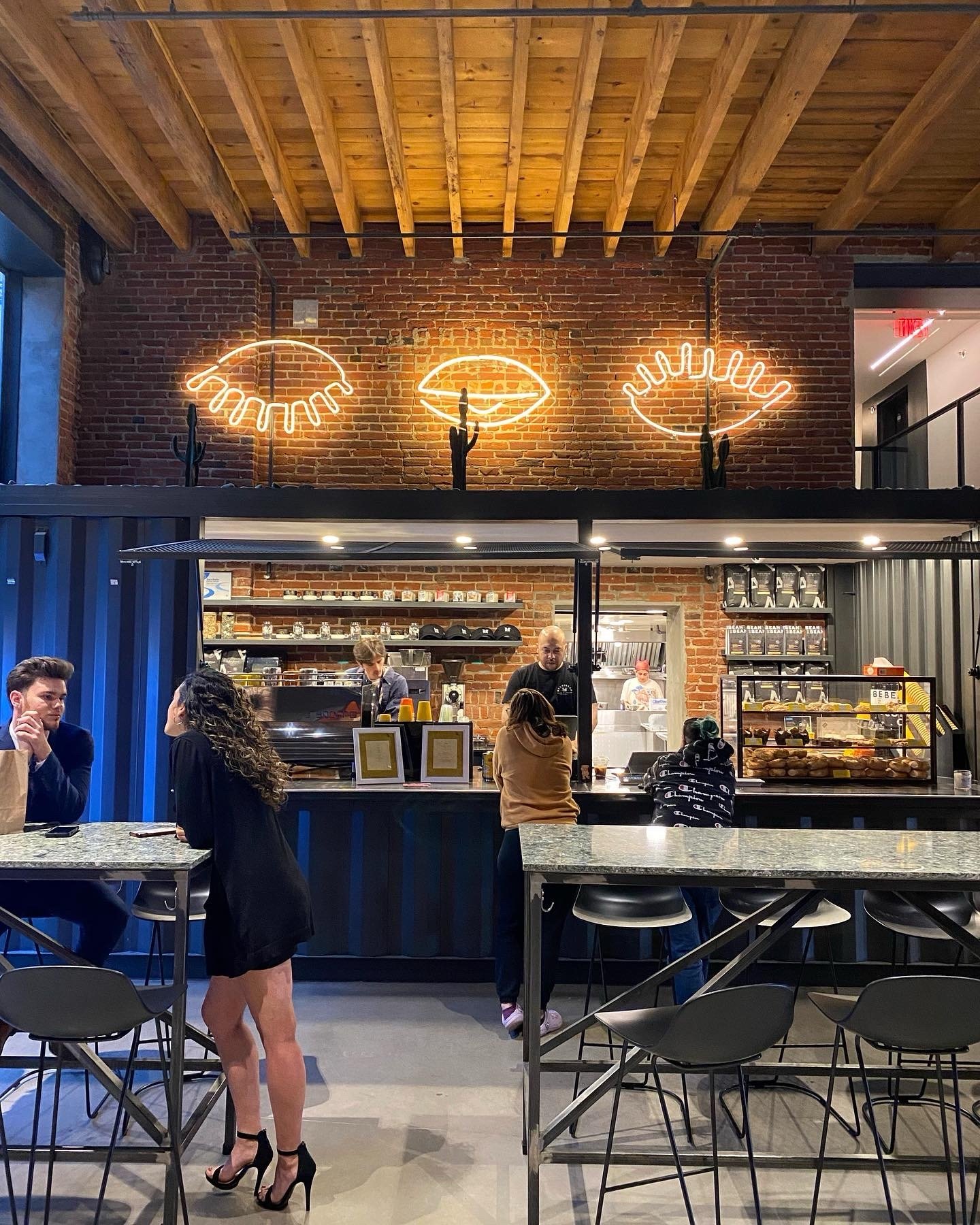The Bean2Bean café in the lobby at Billy Penn Studios, open to the public