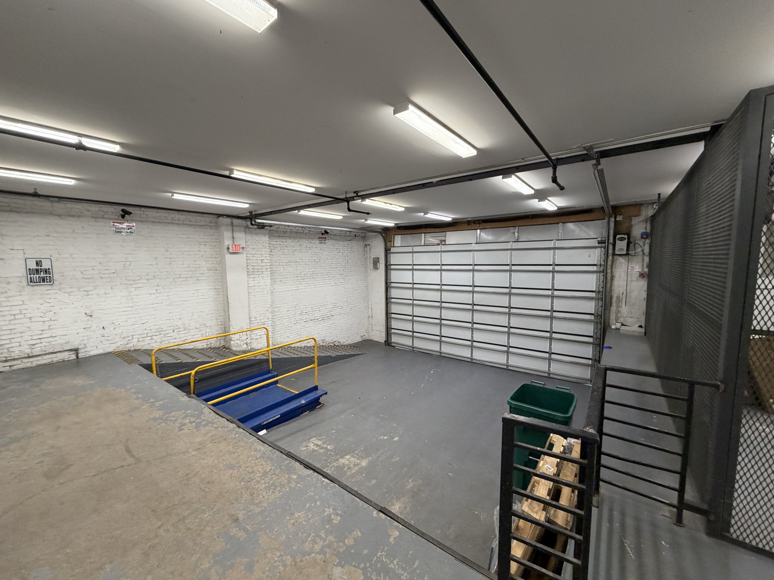 The loading dock and lift at Billy Penn Studios, Philadelphia