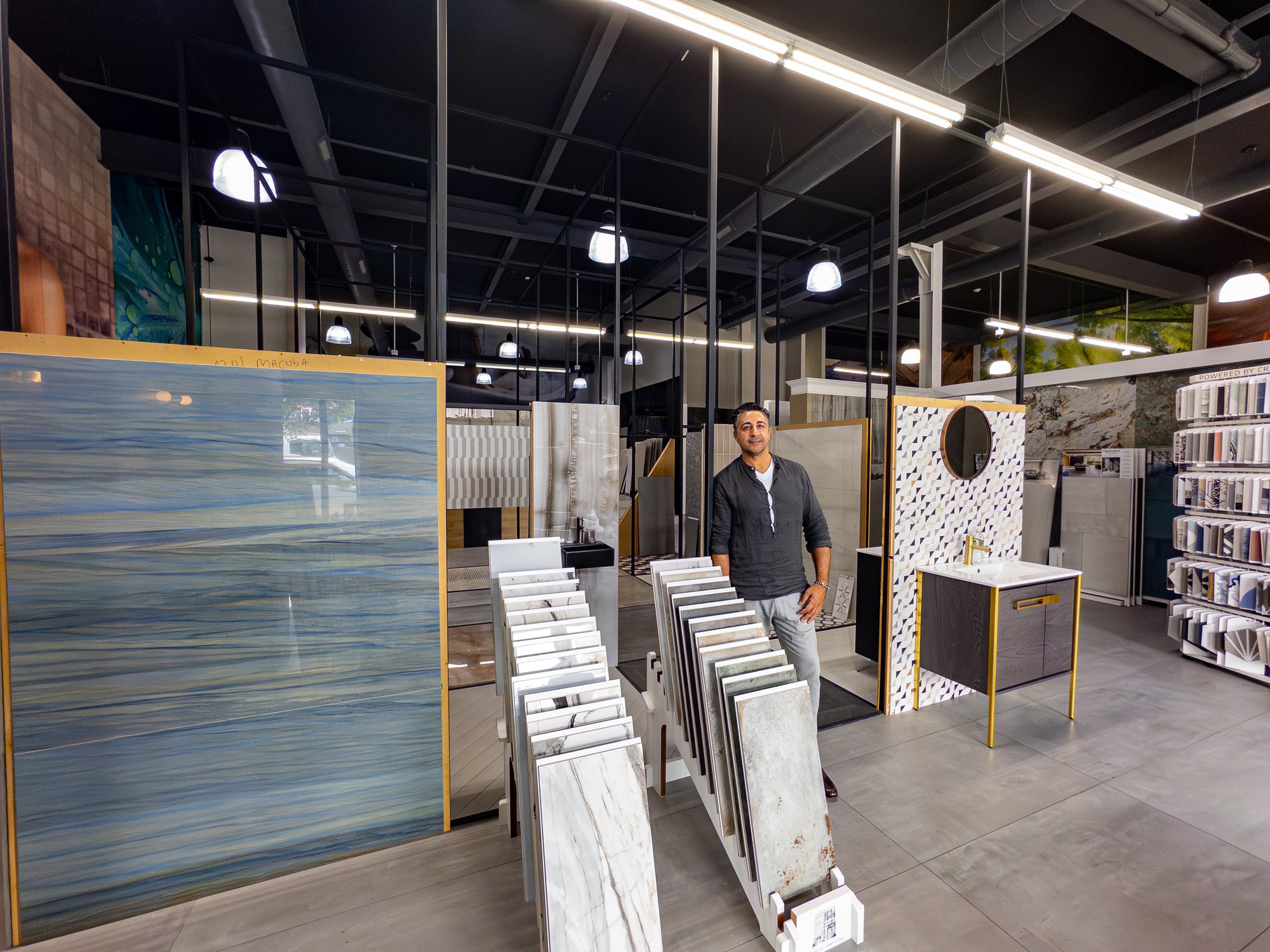 The Ideal Tile showroom, a street level retail tenant at Billy Penn Studios